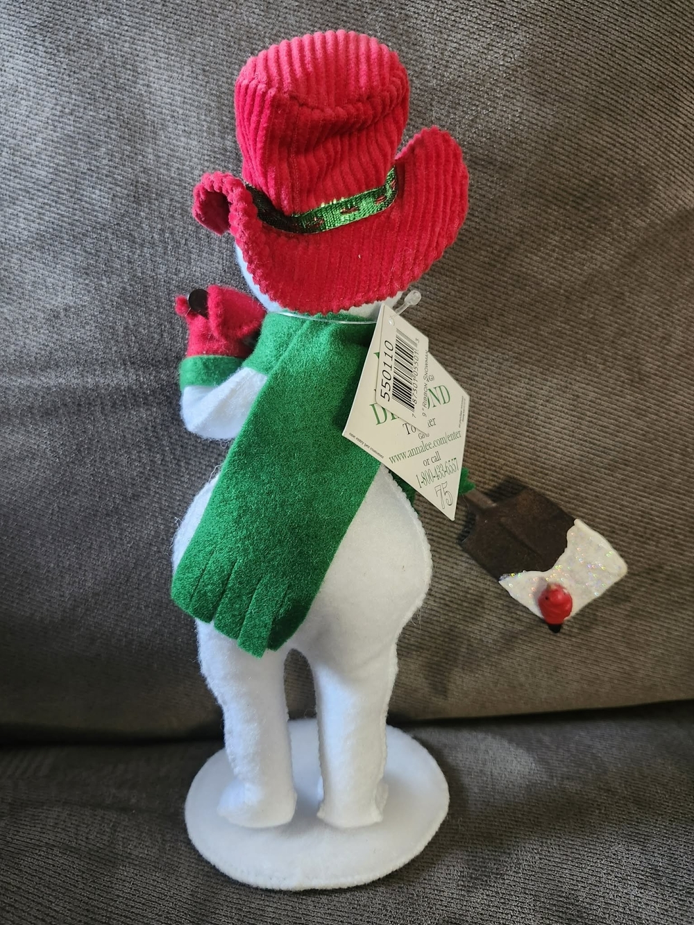 Vintage Annalee Mobilitee Alone Snowman W/ Snow Shovel - Picture 2 of 8